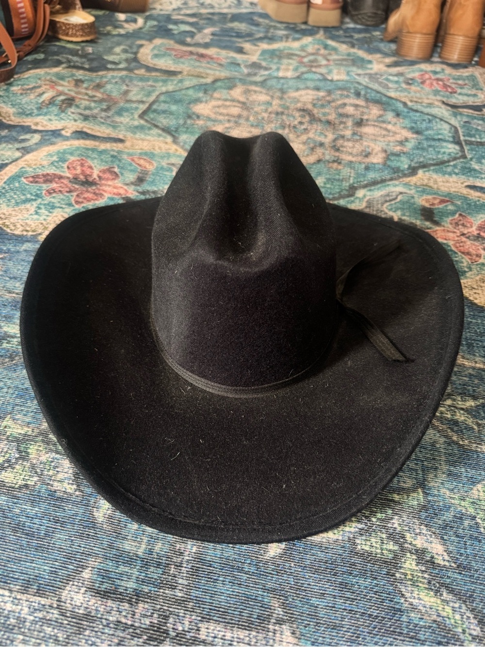 Western Express Inc. Black Felt/Entry Level Wool Cowboy Hat